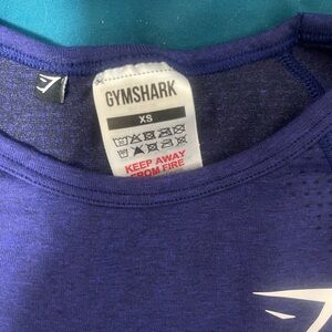 Gymshark Dark Purple Cropped Workout Top